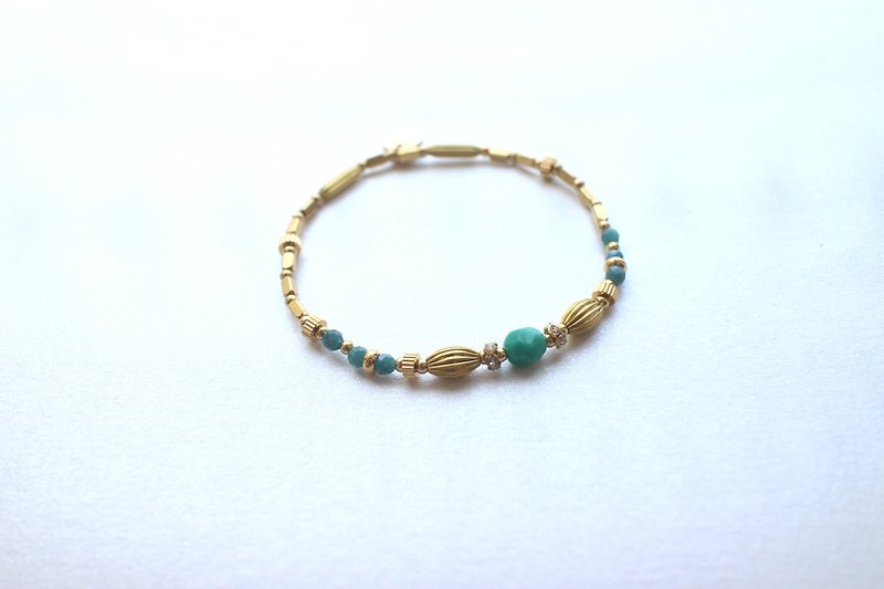 Simple- Brass handmade bracelet - สร้อยข้อมือ - ทองแดงทองเหลือง หลากหลายสี