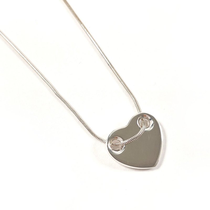 【日本直送 中古美品】ティファニー TIFFANY&Co. ネックレス ハートプレート シルバー925 アクセサリー - 項鍊 - 純銀 銀色