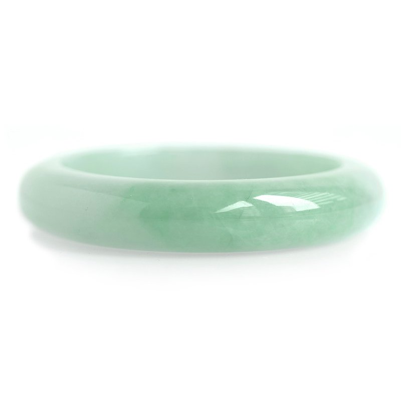【正佳珠寶】翡翠 冰種芙蓉綠手鐲 17圍 內徑53.9mm 天然緬甸A貨 - 手鍊/手環 - 半寶石 多色