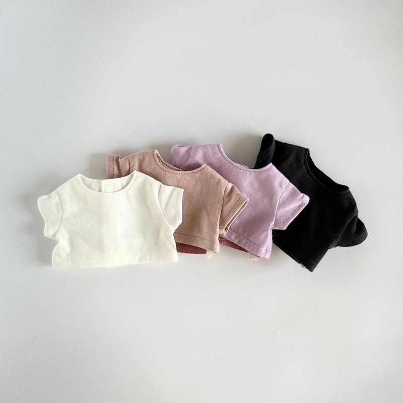 ぬいぐるみ用半袖Tシャツ - 寶寶/兒童玩具/玩偶 - 棉．麻 白色