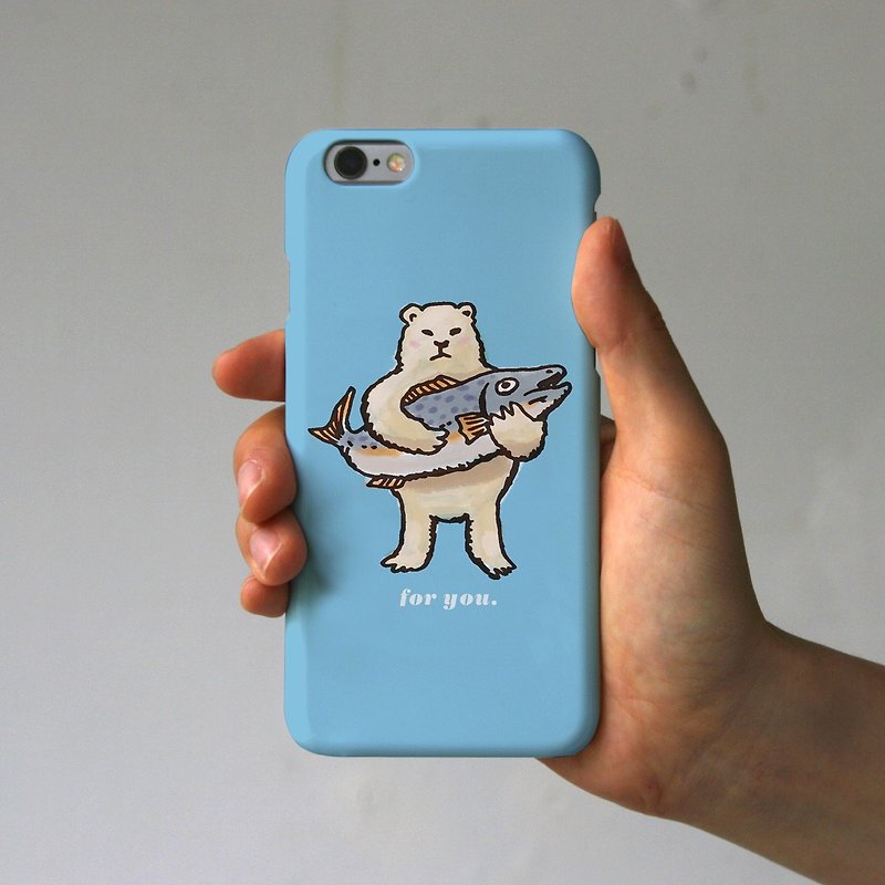iPhone case Present from polar bear Blue