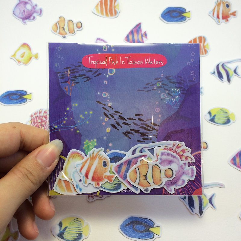 Taiwan's tropical fish stickers - สติกเกอร์ - กระดาษ 
