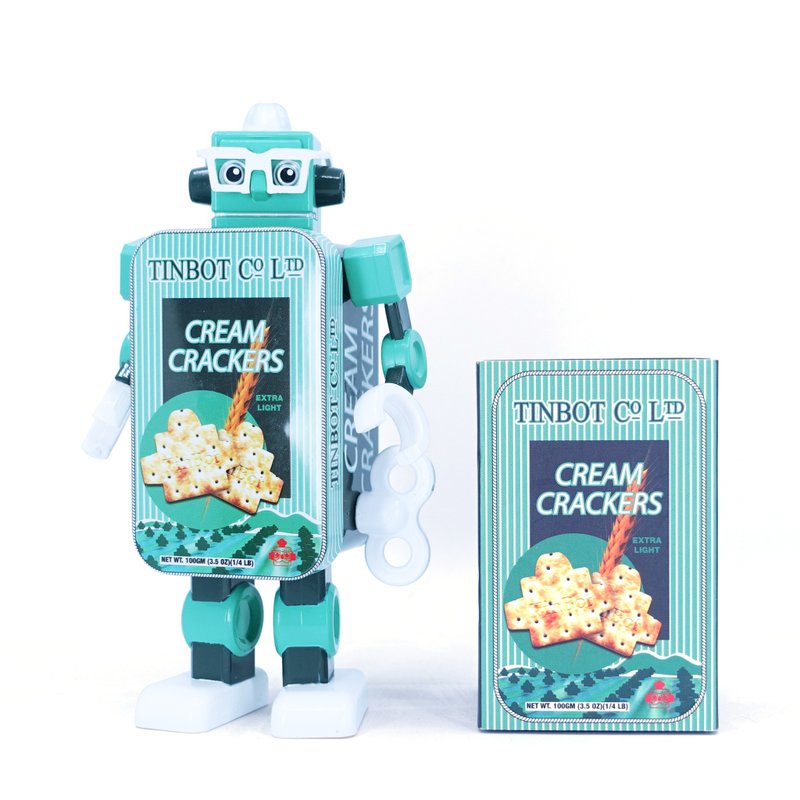 Biscuit TinBot - ตุ๊กตา - โลหะ สีเขียว