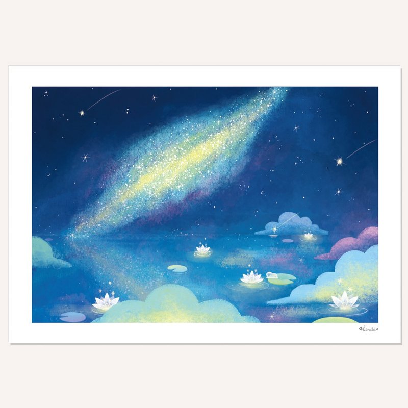 プリントアート ポスター キャンバスアート【夏日銀河】 - ポスター・絵 - 紙 多色