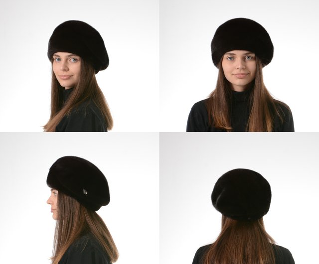 Mink beret hot sale