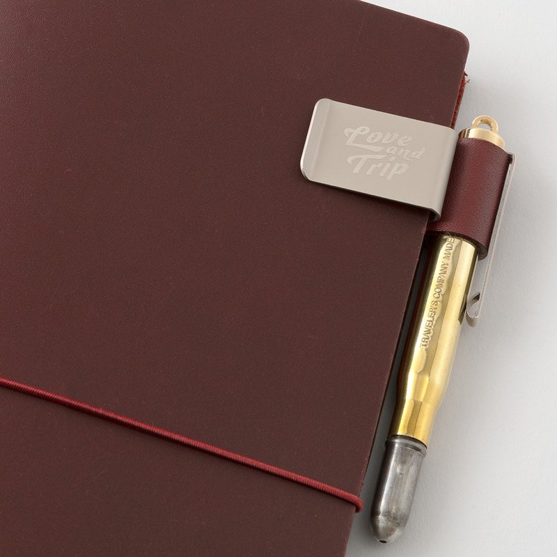 Traveler's Notebook LOVE AND TRIP 限定筆套-紅 - 鉛筆盒/筆袋 - 真皮 紅色