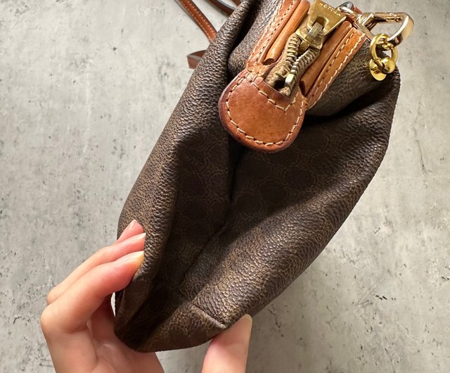 ヴィンテージ セリーヌ マカダム柄 クラッチバッグ ショルダーバッグ