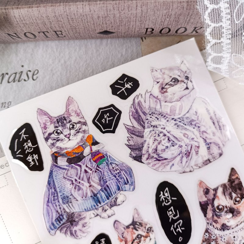 151 貓之物語2 Cats' World 2 / 轉印貼紙Transfer Stickers - 貼紙 - 其他材質 多色