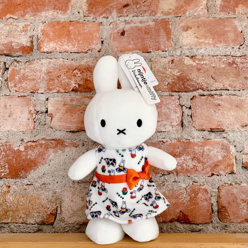 Bon Ton Toys | Miffy Standing Holland Dress - 24cm - Stuffed Dolls & Figurines - Other Materials Multicolor