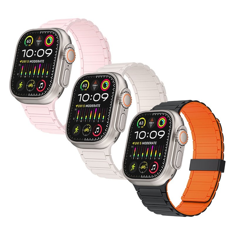 Hipporizz Apple Watch (42/44/45/46/49mm) Magnix 磁吸錶帶 - 錶帶 - 矽膠 