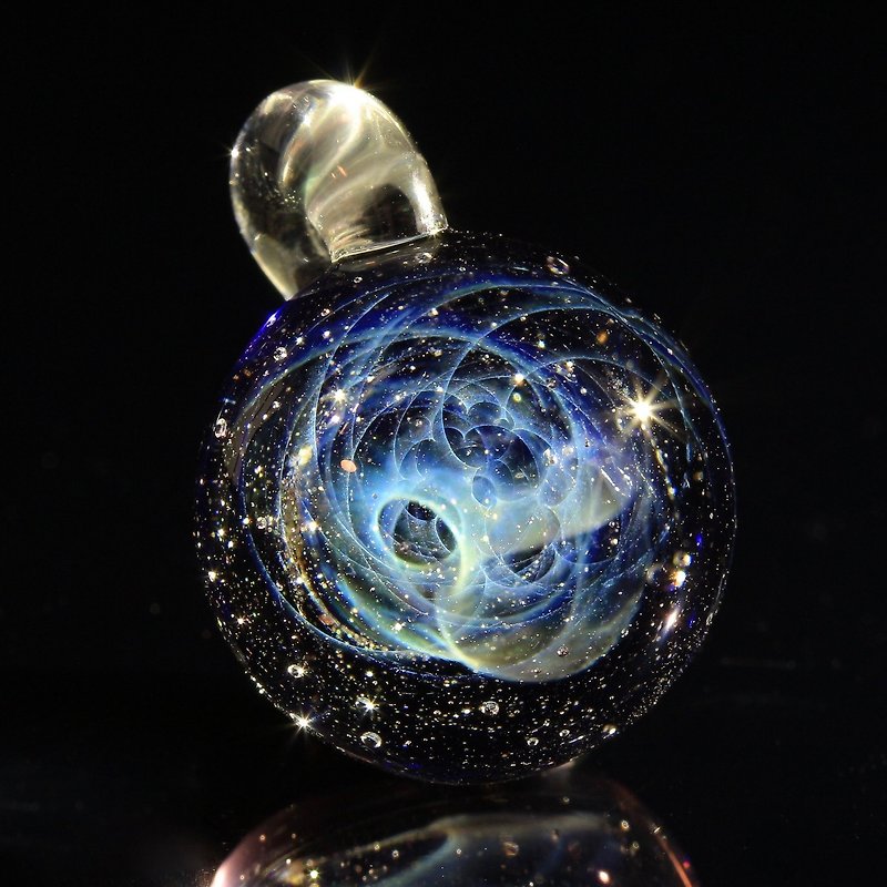 Spaceglass (PN10)  - สร้อยคอ - แก้ว สีน้ำเงิน