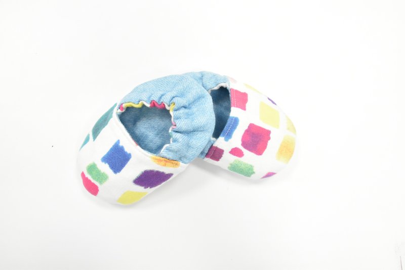 Mosaic / toddler shoes - Baby Shoes - Cotton & Hemp Multicolor