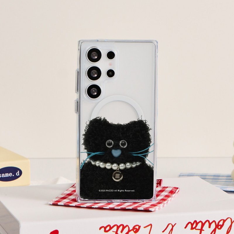 PARIS PETS ELLIE黑貓貓防摔透明SAMSUNG手機殼 - 手機殼/手機套 - 塑膠 多色