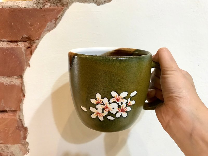 Exchange Gift Matcha Tongxiang Mug 500c.c - Mugs - Pottery Multicolor