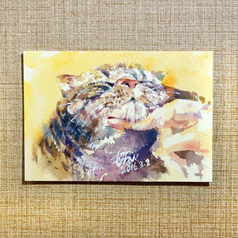 Watercolor painting - โปสเตอร์ - กระดาษ สีเหลือง