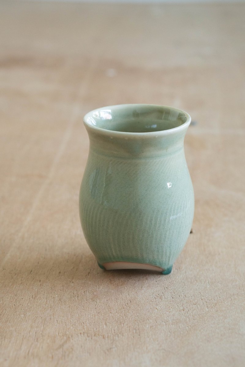 青瓷握杯 - 其他杯子 - 瓷 綠色