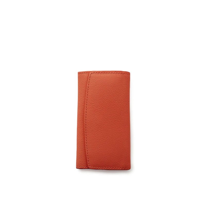 Arch Key Case-Orange - ที่ห้อยกุญแจ - หนังแท้ สีแดง