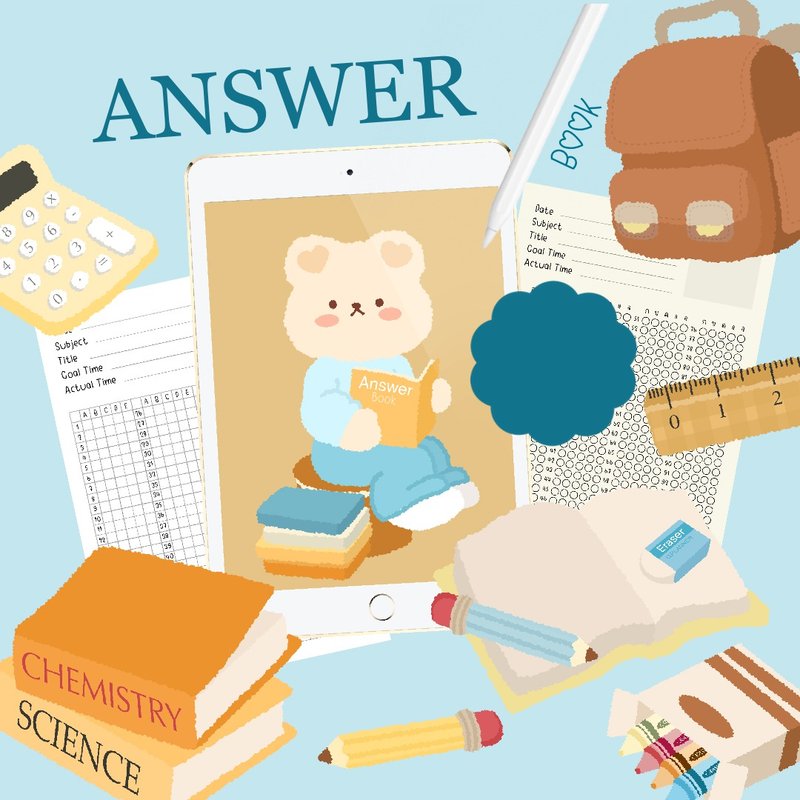 Bibliobear Digital Answer Book - 電子手帳及素材 - 其他材質 