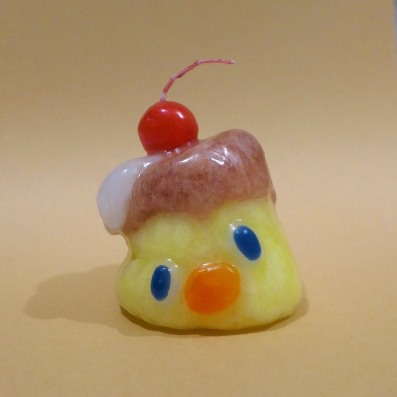 ぷるぷる 傾きプリンさん - 香氛蠟燭/燭台 - 其他材質 黃色