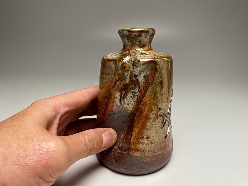 Shino Vase - 花瓶/花器 - 陶 