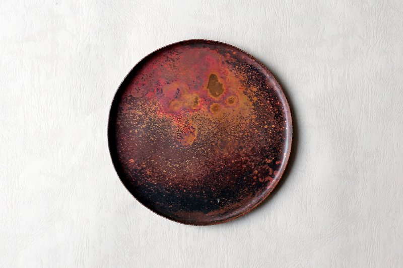 墨漬圓盤 - 擺飾/家飾品 - 銅/黃銅 紅色