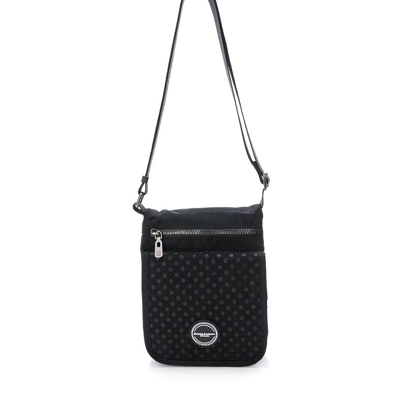 [Kim Anderson] Polka Compact Flip Side Backpack - Classic Black - Messenger Bags & Sling Bags - Nylon Black