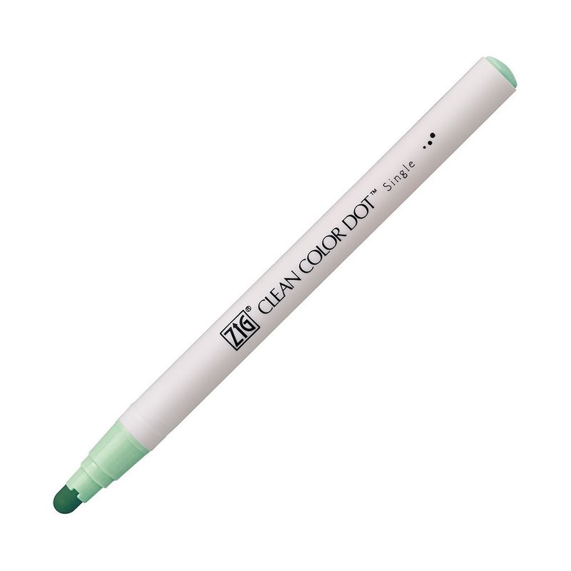 【Kuretake 日本吳竹】ZIG Clean Color Dot 單頭點點筆 淺薄荷 - 其他書寫用具 - 其他材質 綠色