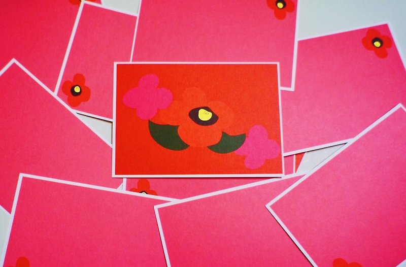 Pile of flowers postcard - Cards & Postcards - Paper Red