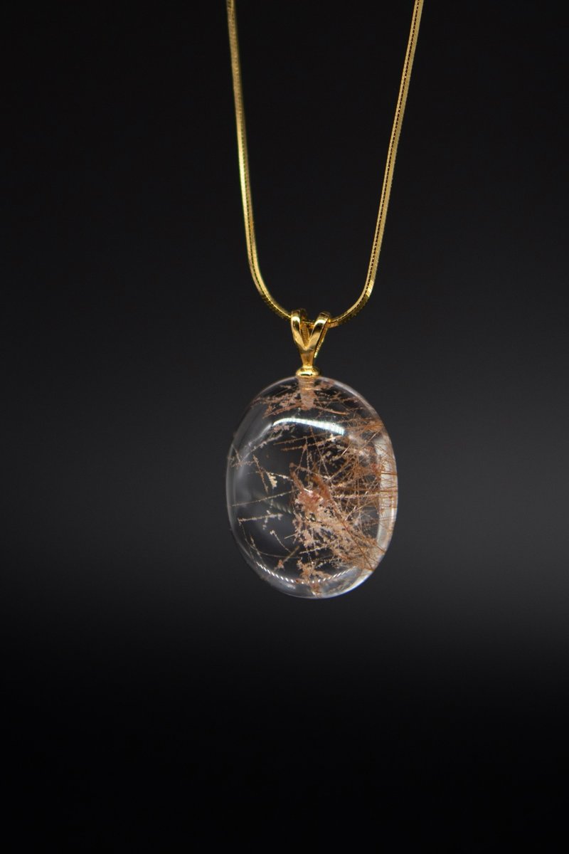 銅發晶 幽靈共生 雪霜發 S925銀項鏈 職場人必備 - 項鍊 - 水晶 