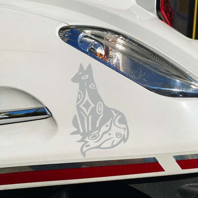 圖騰動物 靈獸 車貼 反光貼紙 防水耐曬 機車貼紙 汽車貼紙 - 貼紙 - 防水材質 