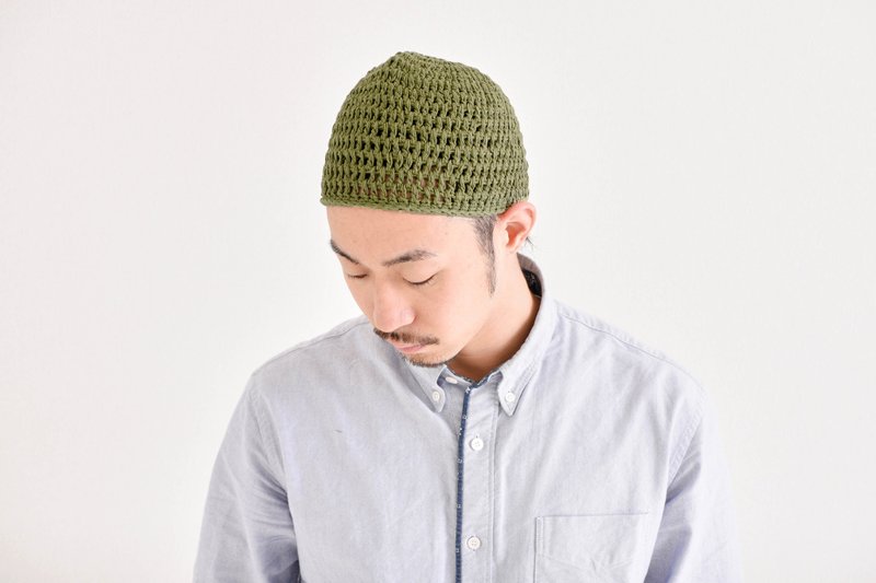 100% Cotton Kufi Hat, Mens Skull Cap, Skullcap, Beanie for Men Hat - Hats & Caps - Cotton & Hemp Khaki