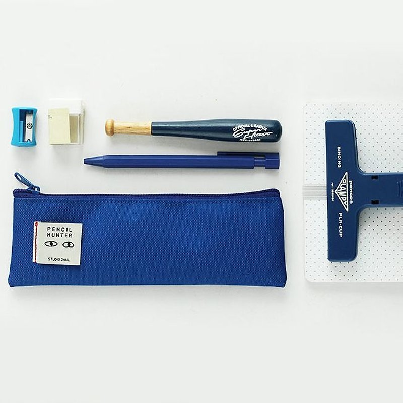 2NUL-鉛筆獵人萬用收納筆袋-藍,TNL84543 - 鉛筆盒/筆袋 - 塑膠 藍色