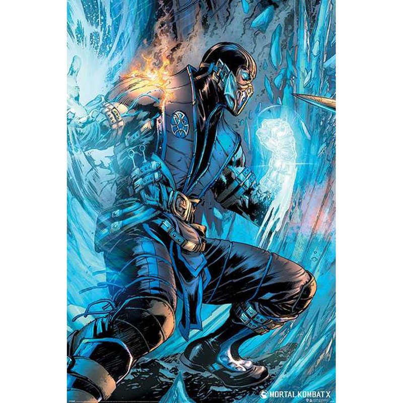 真人快打 Mortal Kombat  魔宮帝國(絕對零度) - 進口海報 - 海報/掛畫/掛布 - 其他材質 藍色