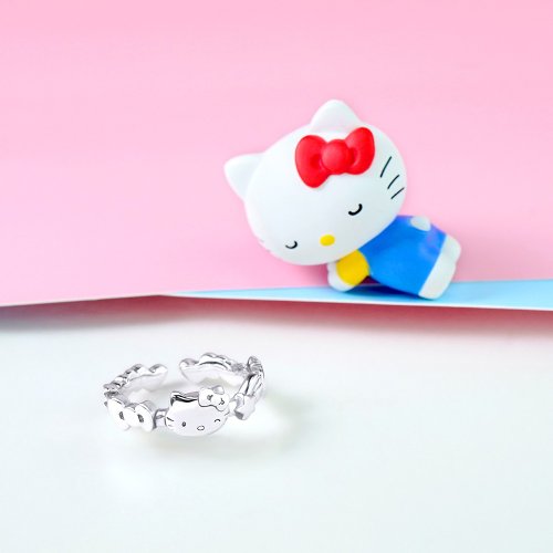HELLO KITTY リング & 手ぬぐい Love&Peace Series-Hello Kitty Hello Kitty Sterling Silver