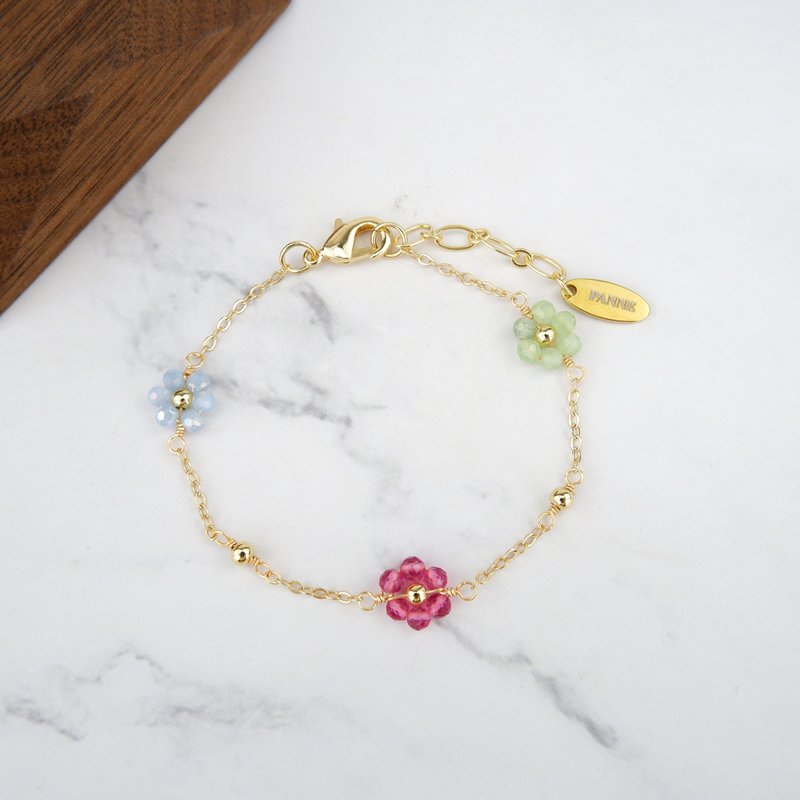 Flower lover Bracelet - 手鍊/手環 - 貴金屬 多色