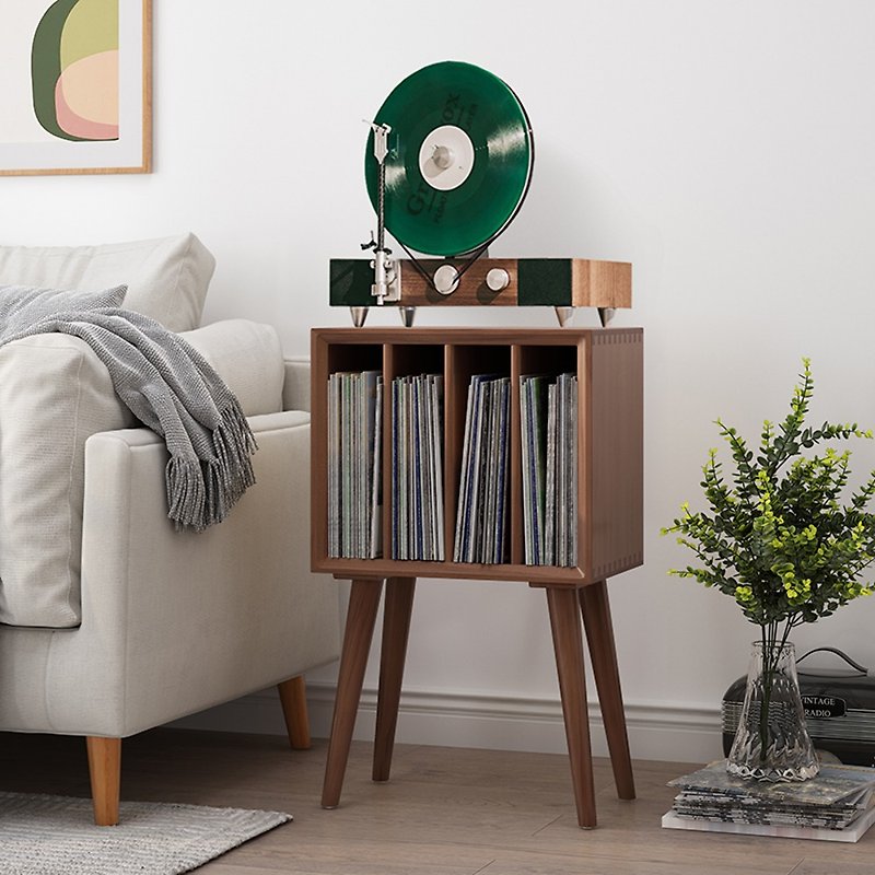 Gramovox Vinyl Record Solid Wood Storage Cabinet - Bookshelves - Wood 