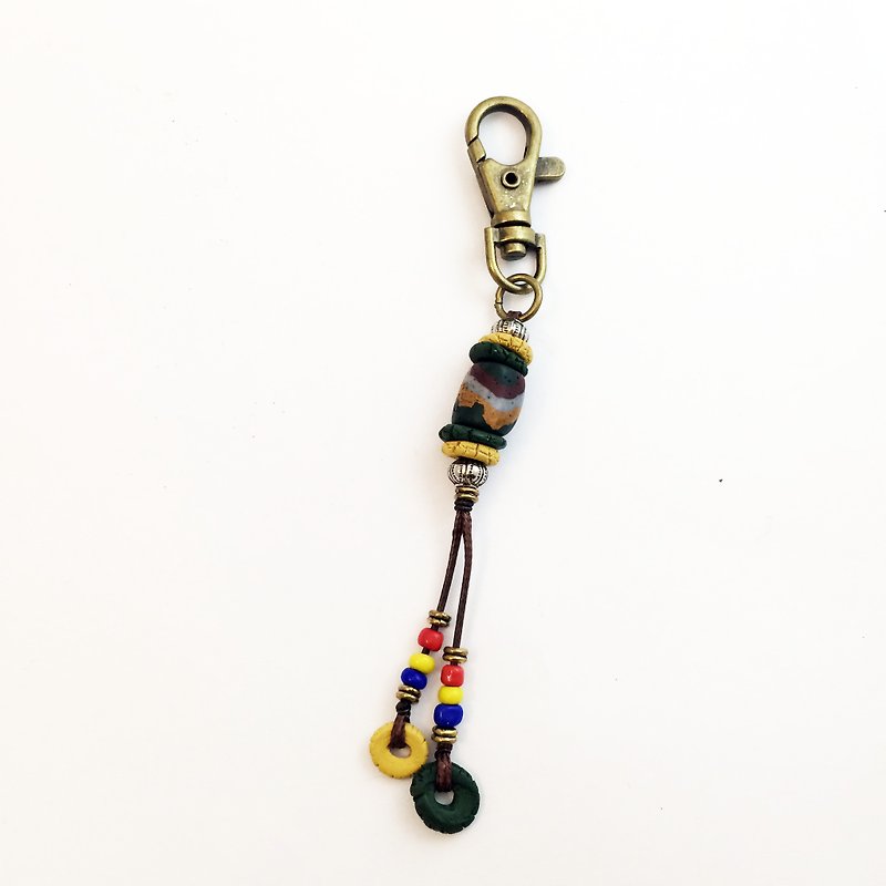 Sayuri Ryukyu key ring - Keychains - Other Materials Multicolor