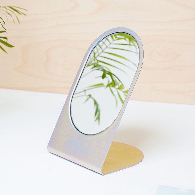 Shuishui table mirror/ Silver - ของวางตกแต่ง - โลหะ หลากหลายสี