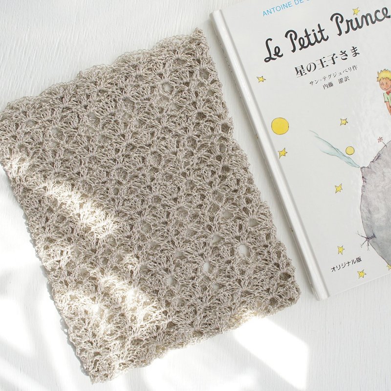 Ba-ba handmade Openwork knitted multi bag No.SB9 - 化妝包/收納袋 - 其他材質 金色