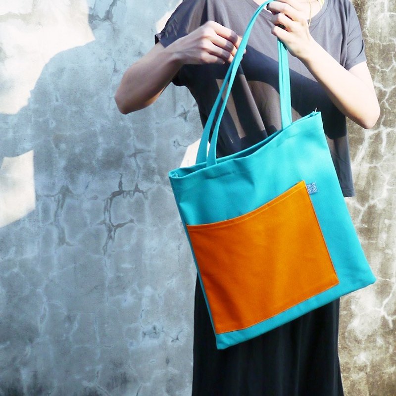 WaWu Eco Bag (blue-green) - Messenger Bags & Sling Bags - Cotton & Hemp Green