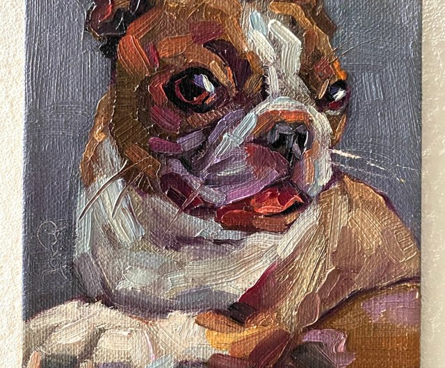 アンティークの犬の油彩画 ＊油絵 アンティークの犬の油彩画 ＊油絵 アンティークの犬の油彩画 ＊油絵