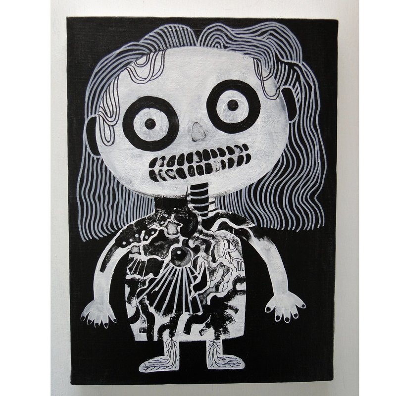 Original Zombie Drawings - Posters - Pigment Black