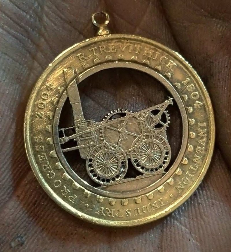 英國兩鎊硬幣鍊咀(蒸汽機車) - 項鍊 - 其他金屬 