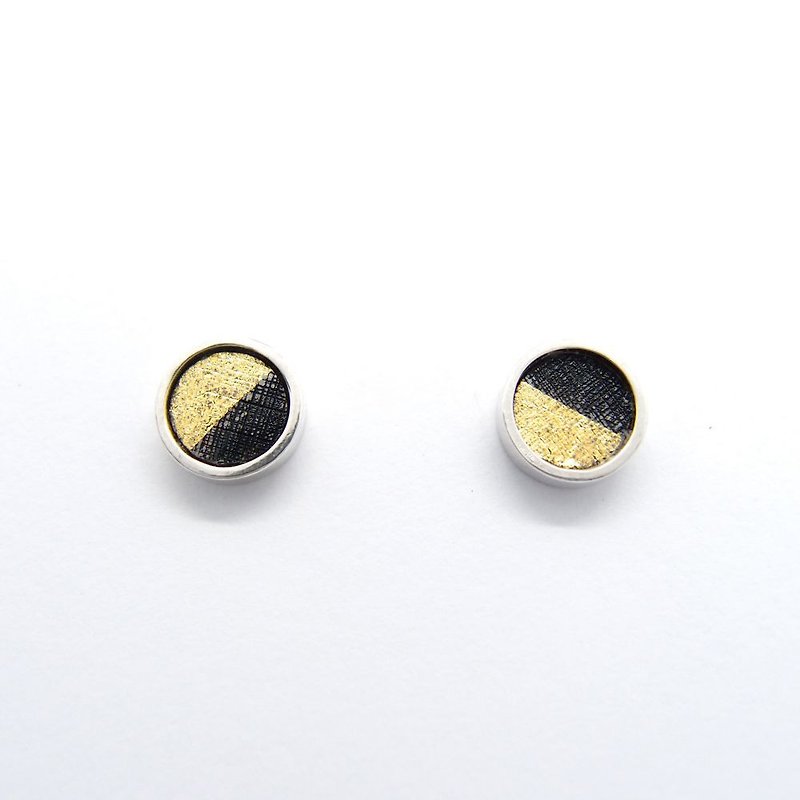 One centimeter round E-925 Silver earrings - Earrings & Clip-ons - Other Metals 
