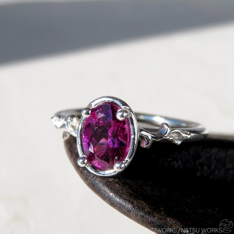 Rhodolite Garnet Ring - General Rings - Gemstone Pink