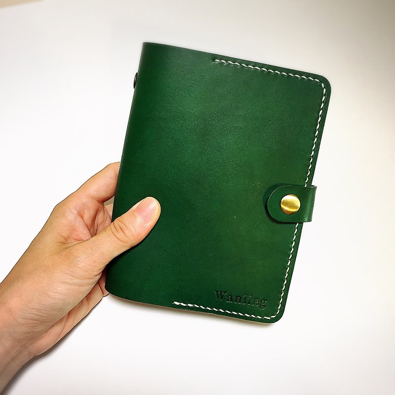 A7 leather notebook [with buckle] - สมุดบันทึก/สมุดปฏิทิน - หนังแท้ 