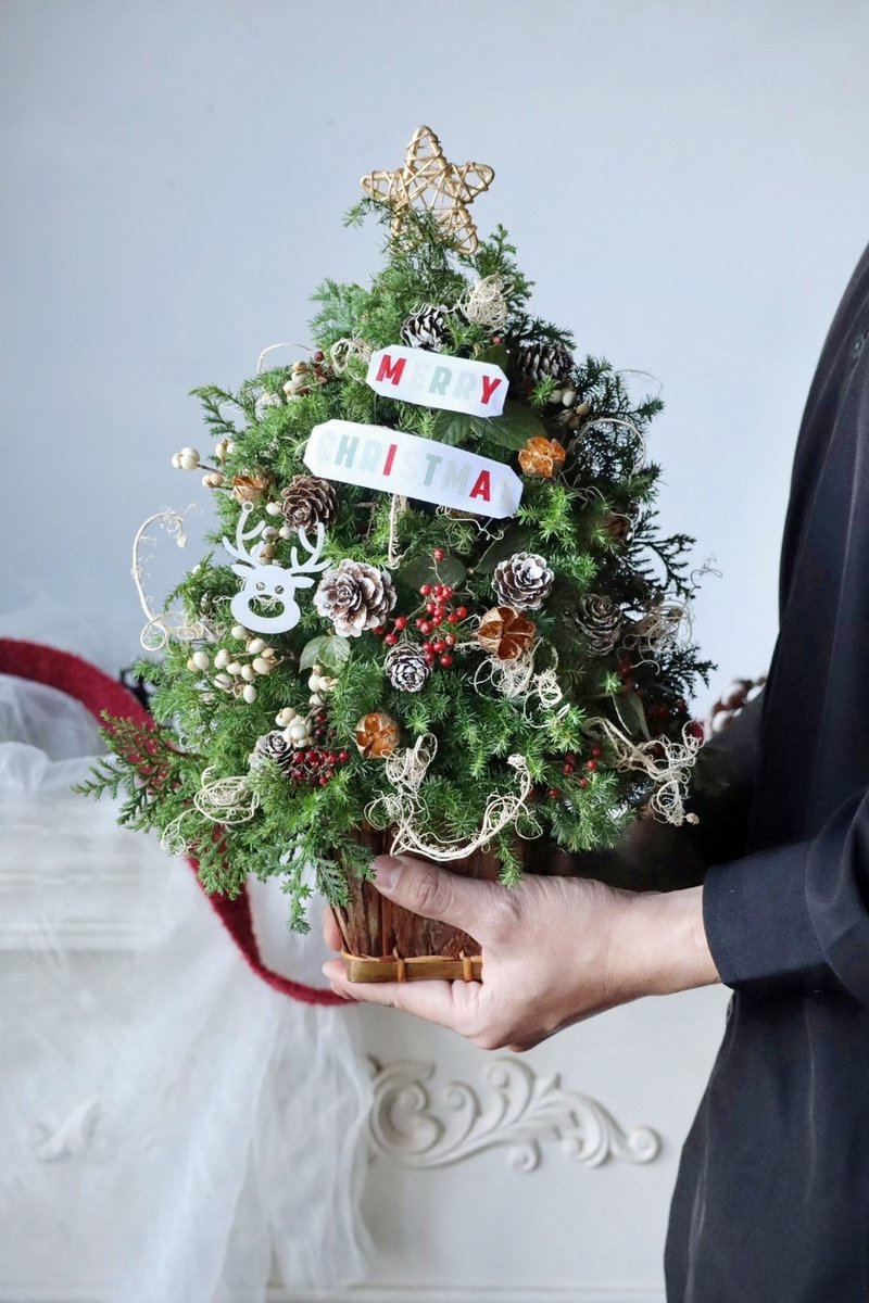 Classic Christmas Series | Natural Classic Cedar Christmas Tree Christmas Customized Gifts Pick Up in Store - Dried Flowers & Bouquets - Plants & Flowers 