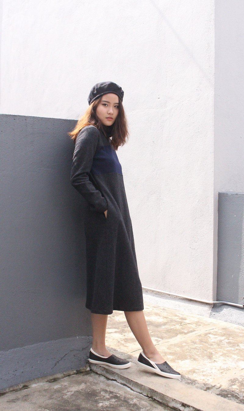 Autumn and winter wool dress / winter dress / wool dress / woman dress E 51D - One Piece Dresses - Wool 