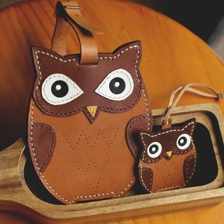 Owl handmade leather ID card / leisure card / ID card holder