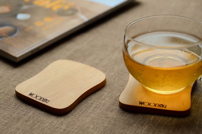 Toast coasters - (beech production) - Coasters - Wood Brown